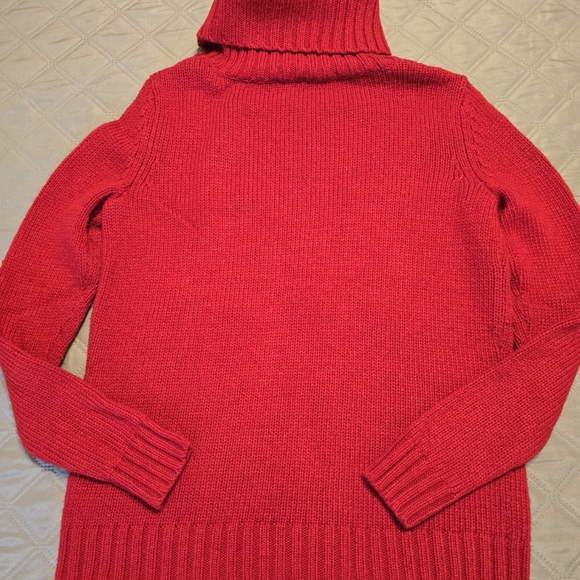 Talbots petite wool blend holiday turtleneck sweater. - Picture 6 of 6